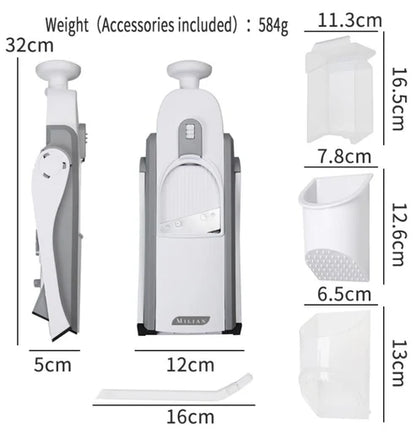 Safe Mandoline Slicer - Multi Vegetable Chopper