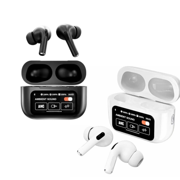 Airpods with Touch Screen A9 Pro High Quality Sound & ENC Noise Reduction