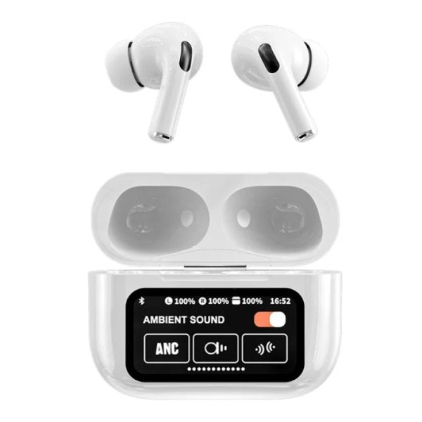 Airpods with Touch Screen A9 Pro High Quality Sound & ENC Noise Reduction