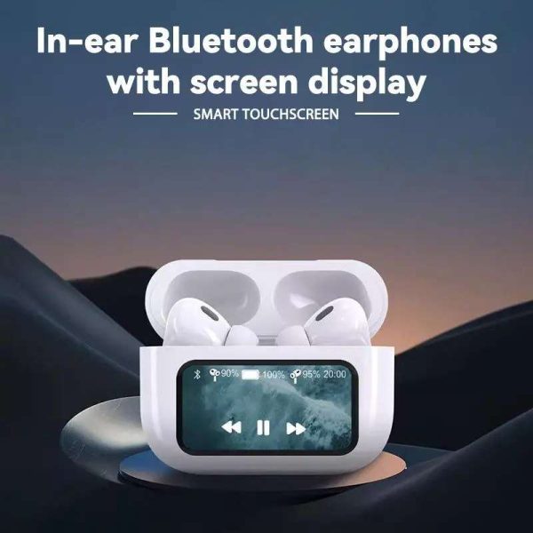 Airpods with Touch Screen A9 Pro High Quality Sound & ENC Noise Reduction