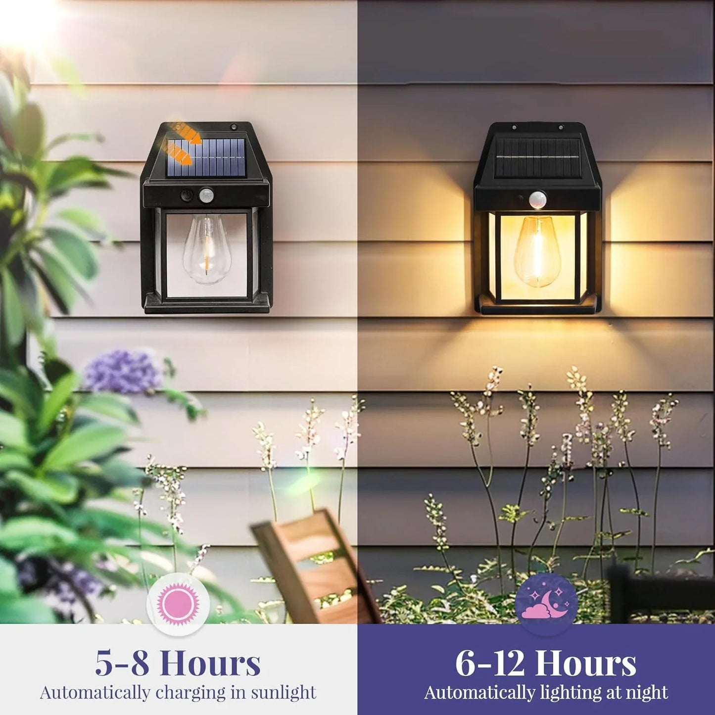 Solar Outdoor Wall Light with Motion Sensor