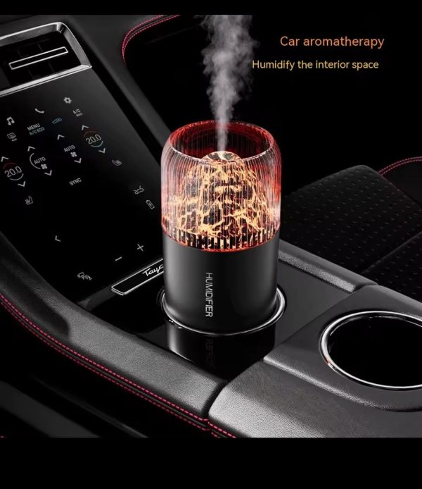 Volcano Usb Mini Air Humidifier Car Mist Spray Maker Aroma Essential Oil Diffuser Purifier Colorful Night Live